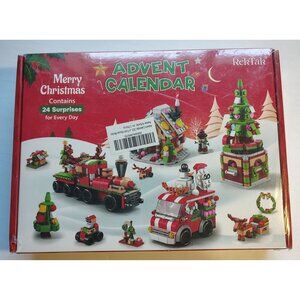 Rektar Merry Christmas Advent Calendar With 24 Mini Surprise Toys